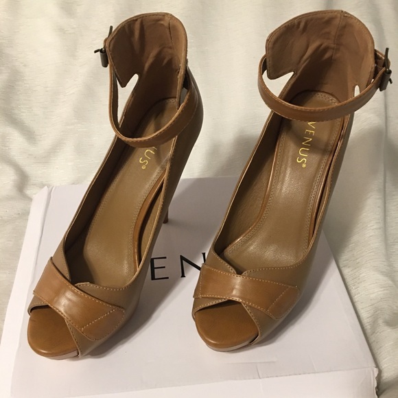 VENUS Shoes - Venus Tan Heels